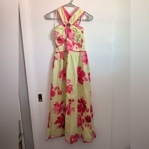 Nwt j. Marie Andie Ric Rac cross midi dress
